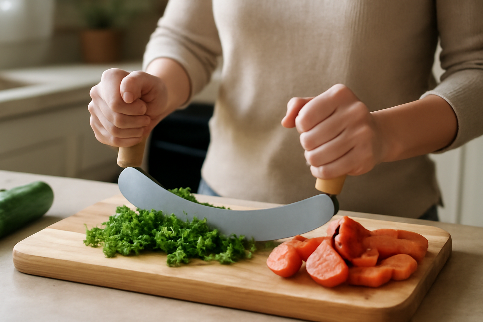 I Tested a Rocker Knife for One-Handed Meal Prep With Wrist Pain