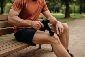 I Tried the Bob and Brad Massage Gun for Post-Run Knee Recovery