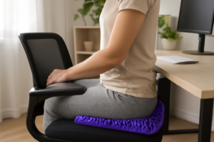 The Purple Seat Cushion That Made Sitting With Hip Pain Bearable Again
